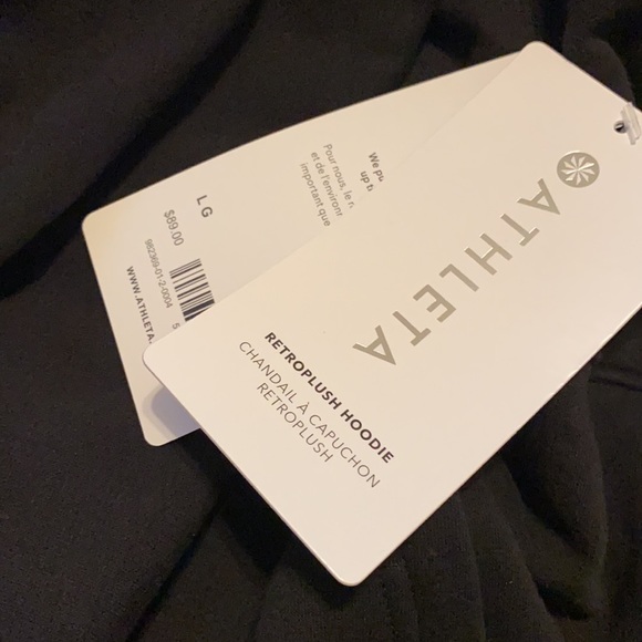 Athleta Retroplush Hoodie // Black - Picture 6 of 9
